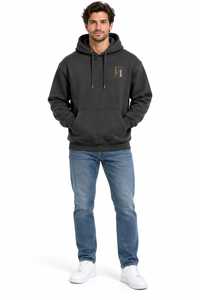 Sweat-shirt à capuche pour homme avec logo personnalisé, en molleton épais de qualité supérieure, avec poche kangourou, style streetwear décontracté, pour la vente en gros - Product Image 6