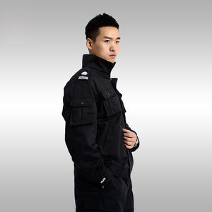 पुरुषों के लिए सुरक्षा गार्ड वर्दी जैकेट, पुरुषों के लिए सुरक्षा जैकेट काले कपड़े - Product Image 4