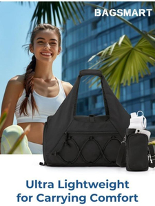 Bolsa de Gimnasio y Viaje Unisex Portátil AL SWANS, 40-55L, Impermeable, de Poliéster, con Correa Ajustable, Bolsillo para Botella de Agua y Cierre - Product Image 5