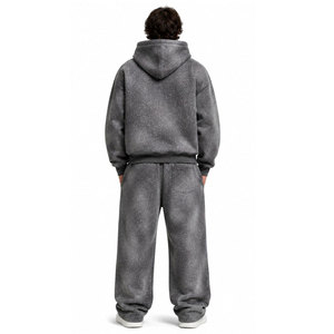Chándal Deportivo Personalizado para Hombre, de Dos Piezas, con Pantalones Anchos, Estilo Jogger, Precio Razonable, Logotipo Personalizado, Servicio OEM - Product Image 5
