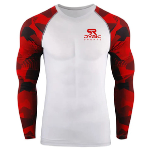 High Grade <b>Athletic</b> Custom Sublimation Rash Guard Lightweight Moisture Control Comfortable Fit Factory Supply - Product Image 1