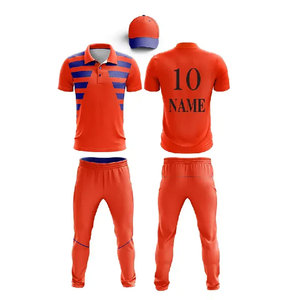 Maillots de cricket personnalisés avec motifs sur mesure, kits uniformes, sublimation personnalisée, nouveau design, qualité supérieure pour équipes de cricket - Product Image 5