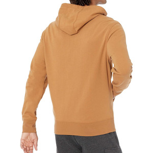 Sweat à capuche pour homme, coupe classique, en tissu polaire, avec logo personnalisé brodé et imprimé, épaules tombantes, écologique - Product Image 3