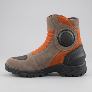 Botas Cortas de Motocicleta, Zapatos de Motocicleta Unisex, Impermeables, Estilo Racing, de Cuero, Botas de Montar con Protección Reforzada en el Tobillo, Antideslizantes - Product Image 4