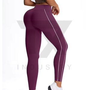 Best Quality Women High Waist Soft Stretchy <b>Leggings</b> Solid Color Fashionable Women <b>Legging</b> <b>With</b> <b>Pocket</b> for Sale - Product Image 2