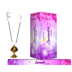 High Selling 9 Inch Flat Box Best Quality India's Aromatic Lavender Fragrance Incense Stick Natural <b>Perfume</b> Diffuser - Product Image 2