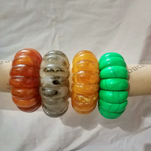 Brazalete de Resina Ecológico Hecho a Mano, en Oferta, para Niñas y Mujeres, Regalos Personalizados en Color/Talla, Buena Calidad, el Mejor Acabado - Product Image 1