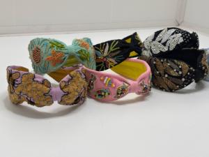 Diademas Bordadas a Mano, Diademas de Terciopelo con Cuentas Estilo Boho, Accesorios para el Cabello de Moda Vintage, Proveedor Mayorista - Product Image 3