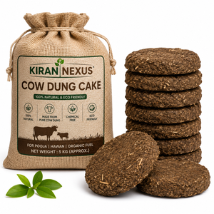 Pastel de Estiércol de Vaca Natural (Pastel de Gobar) |   Combustible Orgánico Ecológico para Cocinar y Uso Religioso - Product Image 1
