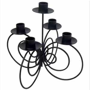 Support de bougie de luxe en fer et laiton, forme fantaisie, pour décoration intérieure, prix de gros, récipient à bougie - Product Image 3