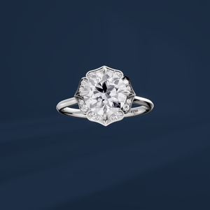 Platinum Women's round Cut <b>Diamond</b> Engagement <b>Ring</b> PT950 Classic Style IGI Certyfied <b>diamond</b> <b>Ring</b> - Product Image 2