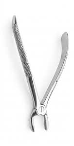Forceps d'extraction dentaire universels chromés en acier inoxydable chirurgical pour dents supérieures et inférieures - Product Image 5