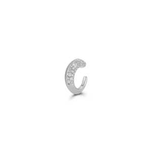 Manchette d'oreille en or 14K avec diamants de laboratoire à taille mixte, non-percée, formes multiples, 0.28 carats au total, pavé, empilable, fausse bague de cartilage, vente en gros par paire - Product Image 4