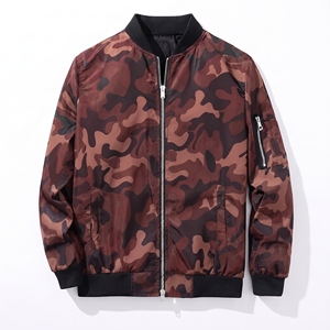 OEM Wholesale Custom Brand Logo Bomber <b>Jacket</b> <b>Men</b> Autumn Winter Casual Warm Eco Friendly Breathable Stand Collar Patchwork - Product Image 1