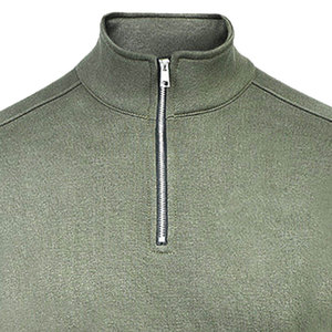 Custom <b>Men</b>’s Half-Zip Quick Dry Running <b>Pullover</b> – Stand-Up Collar Solid Polyester Print Tee, Athletic Gym Sports Shirt - Product Image 4