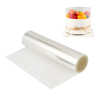 Colliers à gâteau de 6 pouces, rouleaux de gâteau transparents, feuilles d'acétate pour gâteaux mousse, pour la pâtisserie au chocolat, décoration de gâteaux