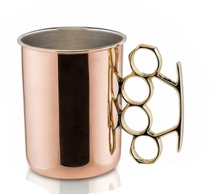 Mug Moscow Mule en cuivre martelé artisanal 16 oz, tasse à double paroi avec poignée pour la maison, les fêtes, les bars et les clubs, idéal pour la table à manger - Product Image 6