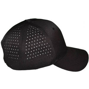 Casquette de baseball unisexe noire unie personnalisée de haute qualité à 6 panneaux, réglable, couleur unie, style décontracté, broderie - Product Image 3
