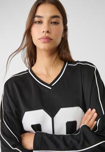 Camiseta Deportiva Holgada de Algodón 100% para Mujer, Camisetas de Fútbol Modernas, Transpirables y Ecológicas para Impresión por Sublimación - Product Image 3
