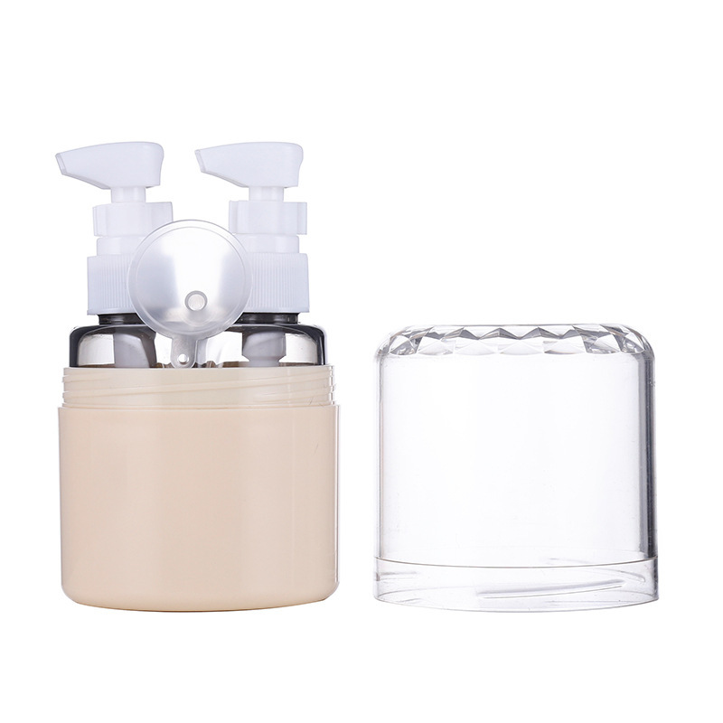 Scatola beige per due bottiglie