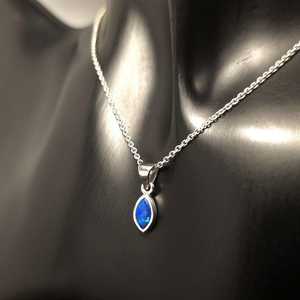 Colgante de Ópalo Natural Australiano en Plata de Ley 925, Azul, Verde, Rojo, con Juego de Colores, Sin Níquel, Joyería para Mujer - Product Image 5