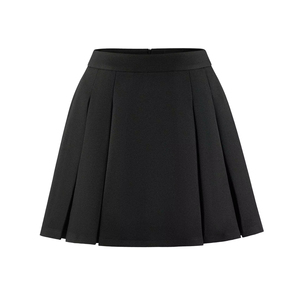 Minifalda Negra Plisada para Mujer, Falda Corta Elegante de Cintura Alta Estilo Coreano - Product Image 1