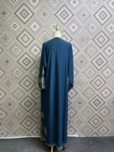 Best Quality Hand Embroidered Beaded Vintage Premium Nida Abaya Anti-Pilling Meera Fashion Designers Indian/Pakistani V Neck - Product Image 5