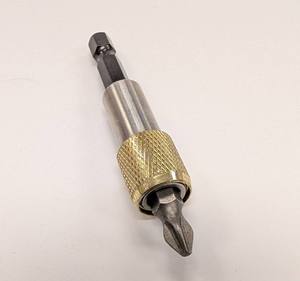 Conector de Brocas de Cambio Rápido RALTER OEM DIY, Vástago Hexagonal de 1/4 de Pulgada, Acabado Arenado, Mango de Anillo de Acero, Modelo AC38-60 - Product Image 1