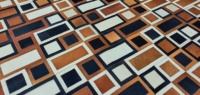 Tapis en cuir de vachette patchwork noir et crème, style moderne, pour la décoration de la maison et du bureau