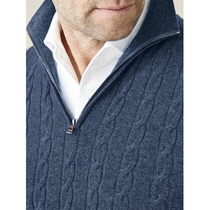 Suéter de Cachemira con Cierre y Manga Larga para Hombre, Precio al por Mayor, Cárdigan de Cachemira - Product Image 3