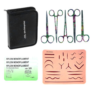High Quality Surgical Suture <b>Practice</b> Kit for Medical Students With Suture <b>Pad</b> Surgical Medic Instruments Medical Surgical Tools - Product Image 1