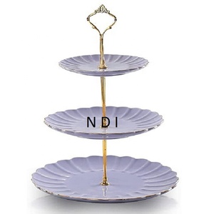 Classic Style Inner Enamel Finishing Cupcake Dessert Birthday Party <b>Cake</b> <b>Stand</b> With <b>Glass</b> Dome For Decoration Accessories Usage - Product Image 6