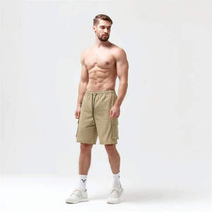 Shorts Cargo hasta la Rodilla con Leggings Interiores Estampados en Contraste, 65% Poliéster, 33% Rayón, 2% Elastano, Verde Licheno Intenso, Código 2 en 1 - Product Image 3