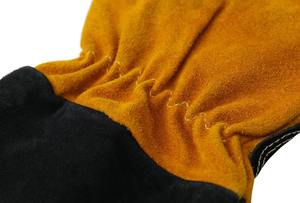 Gants de travail de sécurité en cuir de vachette et de chèvre à manches longues, isolants, flexibles et haute résistance pour la soudure fine - Product Image 2