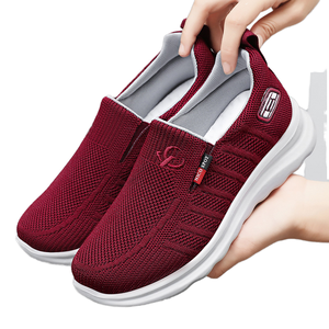 May 2025 Summer One-Pedal Middle-Aged and <b>Elderly</b> Mother Couple Canvas <b>Shoes</b> Soft-EVA Outsole Comfortable Casual <b>Shoes</b> 04 - Product Image 1