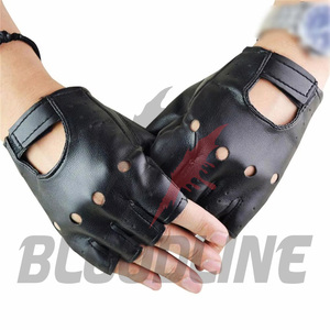 Bloodline Leather Wrist Length Sport <b>Gloves</b> Breathable Black Spring Summer Sports Style - Product Image 3