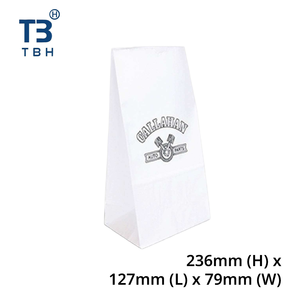 Sac en papier sulfurisé jetable de qualité supérieure, auto-adhésif, 236x127x79mm, pour l'industrie alimentaire, les événements et les fêtes - Product Image 1