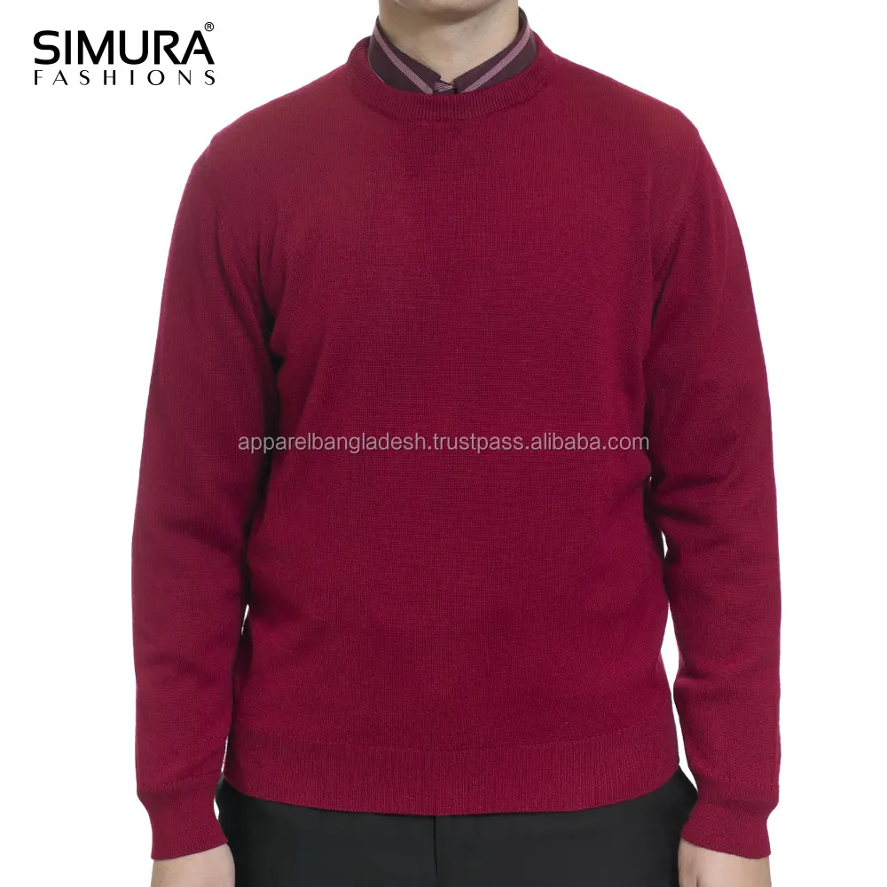 100% High Quality OEM Pullover Plain Dyed Plush Blank White Crewneck Cotton Custom Sweater Crew Neck Sweatshirt For Wholesale