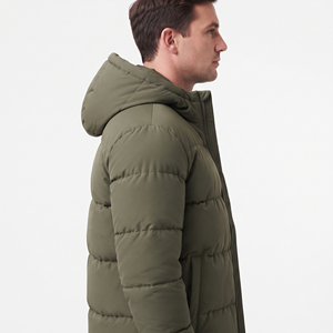 Veste d'hiver matelassée pour homme, résistante, à capuche, chaude, imperméable, coupe-vent, pour le travail en extérieur, décontractée, isolée, pour le froid - Product Image 4