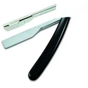 Professional Brand <b>Single</b> <b>Blade</b> Stainless Steel <b>Razor</b> Plastic Handle Non-Disposable Barber Salon Use Male Face Shaving Right - Product Image 4