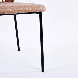 ขาสีดำและเก้าอี้รับประทานอาหารสีส้ม sennit 4ชิ้น - Product Image 3