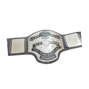 เข็มขัดแชมป์มวยปล้ำทีมชาย 6 คนระดับโลก คุณภาพสูง ดีไซน์ปรับแต่งได้ สำหรับแฟนๆ - Product Image 6