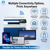 HP4303fdw Printer Laser Warna 4-in-1 Kecepatan Cetak Cepat 33ppm Layar Sentuh 4,3 Inci Peralatan Pencetakan Kantor Komersial Desktop