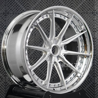 Jantes forgées sur mesure XINLAI 2/3 pièces 5x112 5x114.3 5x120 19 20 21 pouces, jantes en alliage à rayons fendus chromées argentées pour BMW M3 G80