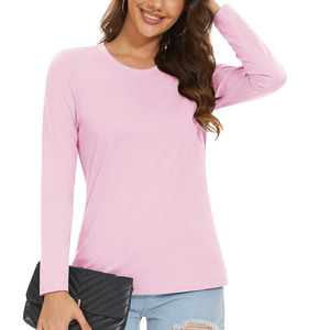 Camisetas de Manga Larga para Mujer, Diseño Nuevo y Personalizado, Tendencia de Moda para Otoño, Invierno y Primavera, Ropa Casual - Product Image 1