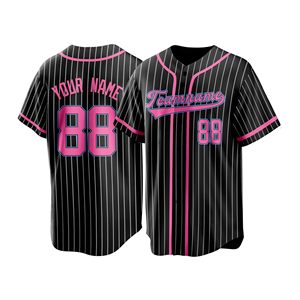 Custom Sports Apparel Mens Baseball Jersey Premium Knit Solid Color Custom Size Anti Pilling Reflective <b>Vinyl</b> - Product Image 2