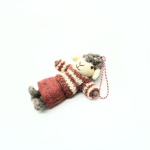 Knitted Sheep Doll <b>Easter</b> Decoration Handmade Craft Hanging <b>Ornament</b> Cute Animal Decor for Spring and <b>Easter</b> - Product Image 3