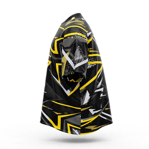 Camiseta Deportiva Sublimada con Diseño Geométrico Negra para Hombre, Manga Corta, Cuello Redondo, Secado Rápido, Uniforme de Fútbol para Verano - Product Image 2