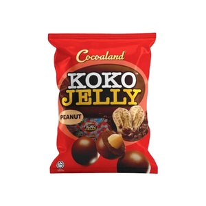 Halal 120g KOKO Envoltura individual Yogur Leche Bola de chocolate Relleno crujiente Cubierto Cacahuete Pasas Gelatina Chocolate-un delicioso aperitivo - Product Image 1