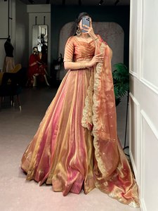 Women Carika Silk Embroidery work Designer Lehenga Choli - Product Image 3